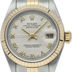 ROLEX DATEJUST LADIES WATCH PYRAMID DIAL 69173(U) K18YG/STAINLESS STEEL WOME...