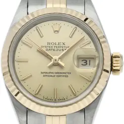 ROLEX DATEJUST LADIES WATCH 69173(N) K18YG/STAINLESS STEEL WOMENWATCH CHAMPA...