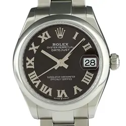 ROLEX DATEJUST OYSTER PERPETUAL 278240 BLACK DIAL AUTOMATIC 31MM MEN'S WATCH