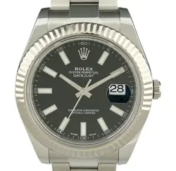 ROLEX DATEJUST OYSTER PERPETUAL 116334 BLACK DIAL AUTOMATIC 41MM MEN'S WATCH