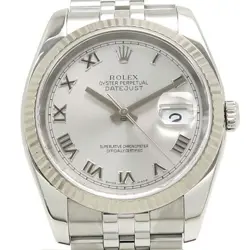 ROLEX DATEJUST OYSTER PERPETUAL 116234 SILVER DIAL AUTOMATIC 36MM MEN'S WATCH