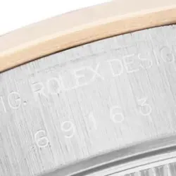 Rolex Datejust Steel Yellow Gold Roman Slate Dial Ladies Watch 69163
