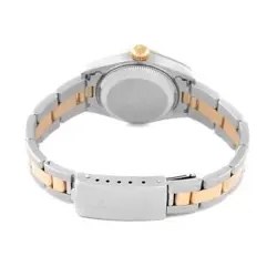 Rolex Datejust Steel Yellow Gold Roman Slate Dial Ladies Watch 69163