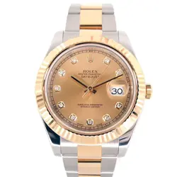 ROLEX 116333G DATEJUST CHAMPAGNE GOLD #KN110