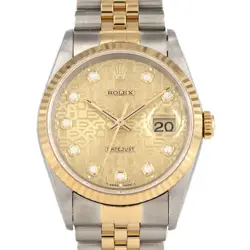 AUTHENTIC ROLEX DATEJUST 16233G SSXYG AUTOMATIC #S  #270-004-010-3805