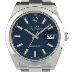 ROLEX DATEJUST 126300 BRIGHT BLUE DIAL AUTOMATIC 41MM MEN'S WATCH