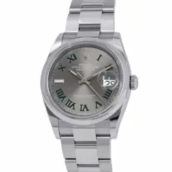 ROLEX DATEJUST OYSTER PERPETUAL 126200 SLATE DIAL AUTOMATIC 36MM MEN'S WATCH