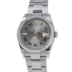 ROLEX DATEJUST 16234NR BLACK SHELL DIAL AUTOMATIC 36MM MEN'S WATCH