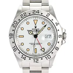 ROLEX EXPLORER II 16570 WHITE DIAL STAINLESS STEEL AUTOMATIC 40MM MEN’S WATCH