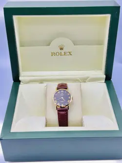 ROLEX CELLINI 18K SOLID GOLD LADIES VINTAGE ROLEX WRISTWATCH 1975