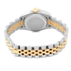 ROLEX DATEJUST DIAMOND ANNIVERSARY DIAL STEEL YELLOW GOLD LADIES WATCH 179173