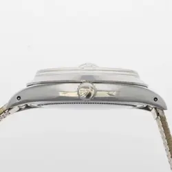 ROLEX 6494 PRECISION SILVER DIAL SS HAND-WOUND UNISEX WRIST WATCH DAY DATE LOGO