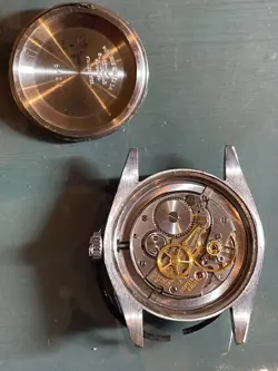 Rolex 6426 Oyster Precision Wrist Watch Logo Silver Color Stainlesssteel Unisex