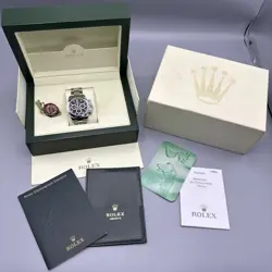 ROLEX DAYTONA 40MM BLACK DIAL STAINLESS STEEL COMPLETE SET MINT 116520 Z SERIAL