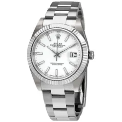 ROLEX DATEJUST 41 WHITE DIAL OYSTER AUTOMATIC MEN'S WATCH 126334WSO