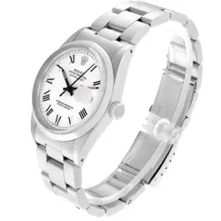 Rolex Datejust 36 White Buckley Dial Steel Vintage Mens Watch 16000