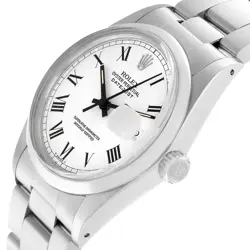 Rolex Datejust 36 White Buckley Dial Steel Vintage Mens Watch 16000