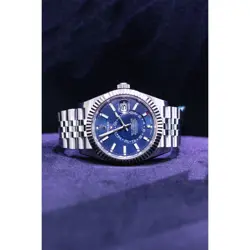 ROLEX 326934 SKYDWELLER BLUE DIAL STAINLESS STEEL WATCH