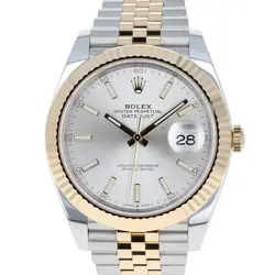 ROLEX DATEJUST 41 MM 126333 SILVER UNWORN 2025 JUBILEE GOLD & STEEL