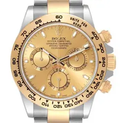 ROLEX COSMOGRAPH DAYTONA STEEL YELLOW GOLD MENS WATCH 116503 BOX CARD