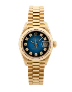 ROLEX DATEJUST 26 / BLUE VIGNETTE DIAMOND DIAL/1987 /69178