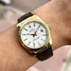 ROLEX DATEJUST REF 116138 18K YELLOW GOLD