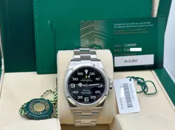 ROLEX AIR KING 126900  BLACK DIAL STAINLESS STEEL 40MM STAINLESS STEEL BOX PAPER