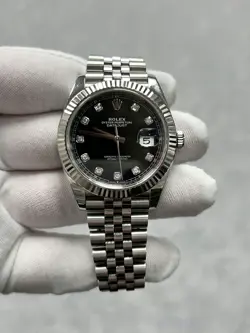 ROLEX DATEJUST 41 126334 WITH CARD STEEL & WHITE FLUTED BEZEL JUBILEE BRACELET