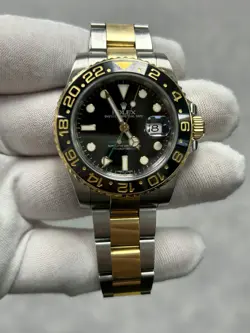 ROLEX GMT-MASTER II 116713LN 40MM YELLOW GOLD & STEEL 40MM OYSTER BRACELET
