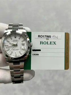 ROLEX DATEJUST 41 126300 WITH CARD 41MM STAINLESS STEEL OYSTER BRACELET
