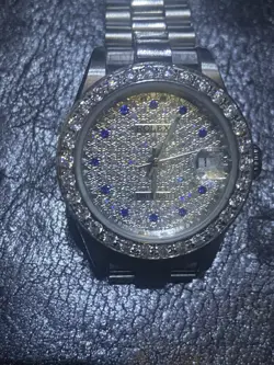 ROLEX DATEJUST 79136 DIAMOND SAPPHIRE LADIES #W600