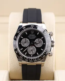 ROLEX DAYTONA BABY LE MANS WHITE GOLD OYSTERFLEX BLACK DIAL 126519LN 2024