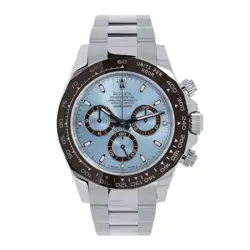 ROLEX DAYTONA WATCH 40MM BLUE INDEX HOUR MARKERS DIAL CERAMIC