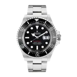 ROLEX SEA-DWELLER WATCH 43MM BLACK INDEX HOUR MARKERS DIAL STAINLESS STEEL