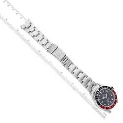 ROLEX GMT MASTER II BLACK RED COKE BEZEL ERROR STEEL MENS WATCH 16710