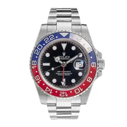 ROLEX GMT-MASTER II WATCH 40MM BLACK NO MARKERS DIAL CERAMIC