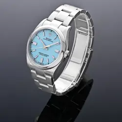 Rolex Oyster Perpetual Watch 31MM Turquoise Index Hour Markers Dial Stainless...