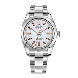 ROLEX MILGAUSS WATCH 40MM WHITE INDEX HOUR MARKERS DIAL STAINLESS STEEL