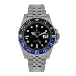 ROLEX GMT-MASTER II WATCH 40MM BLACK INDEX HOUR MARKERS DIAL CERAMIC