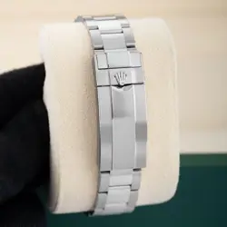 Rolex Submariner Watch 41MM Black Index Hour Markers Dial White Gold