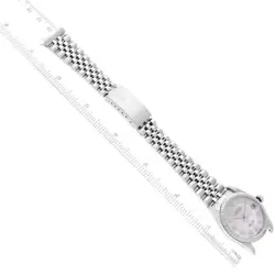 ROLEX DATEJUST MIDSIZE STEEL WHITE GOLD MOTHER OF PEARL LADIES WATCH 78274