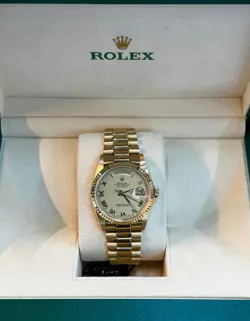 ROLEX DATEJUST 36MM - ALL YG JUBILEE BRACELET - FLUTED - CHAMPAGNE ROMAN DIAL.
