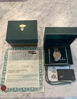 1987 ROLEX DATEJUST 36MM CHAMPAGNE DIAL TWO-TONE JUBILEE BRACELET (16233)