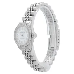 Rolex Oyster Perpetual 6623 26mm White Diamonds Dial Diamonds Bezel Jubile