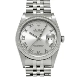 ROLEX DATEJUST 16234 F NUMBER (MANUFACTURED AROUND 2004) MEN'S WATCH G0411