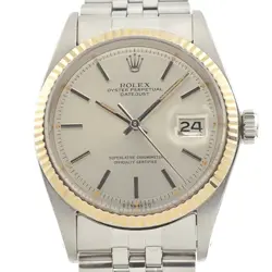 ROLEX OYSTER PERPETUAL DATEJUST 1601 WG BEZEL CAL.1570 AUTOMATIC MEN'S L#137110