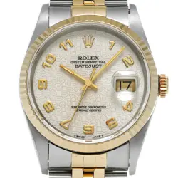 ROLEX DATEJUST 36 16233 W NUMBER (MANUFACTURED AROUND 1995) MEN'S WATCH G0411