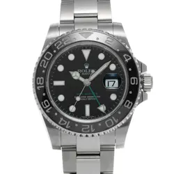 USED ROLEX GMT MASTER II 116710LN BLACK CASE SIZE 40×40MM MEN'S WATCH #442011