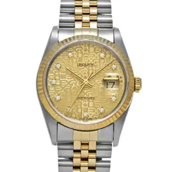 USED ROLEX DATEJUST 16233G AUTOMATIC CASE SIZE 36×36MM MEN'S WATCH #467711