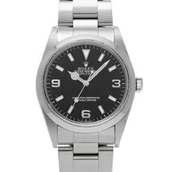 USED ROLEX EXPLORER 14270 BLACK CASE SIZE 36×36MM MEN'S WATCH #4512411